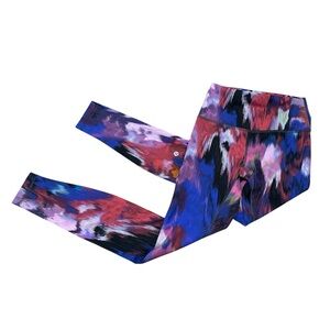 Lululemon Wunder Train High Rise Legging 28” Digital Current Pink Multi Sz 4